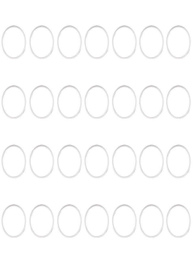 Excellentcrafts Brass Hollow Circle Pendant Charm Links Open Bezel Frames Connectors Round Beading Hoop Earrings for Necklace Bracelet Jewelry Making Resin Craft - Silver Finish (10mm) - Image 1